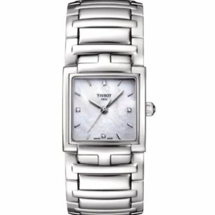 未使用 Tissot/天梭 方形石英女士腕表T051.310.11.116.00
