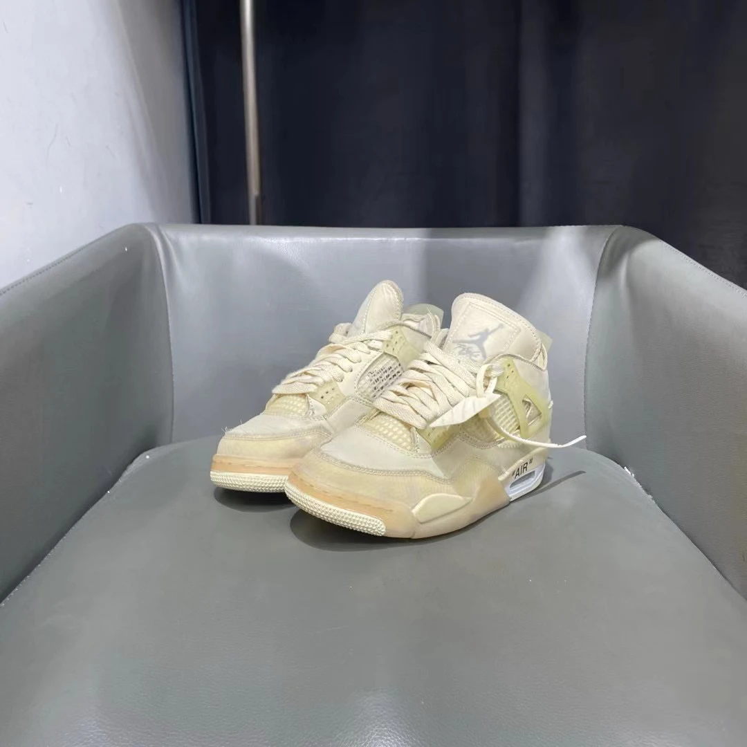 捡漏38码 ow aj4 白帆 下地一次充新2399秒杀！平台7999球鞋