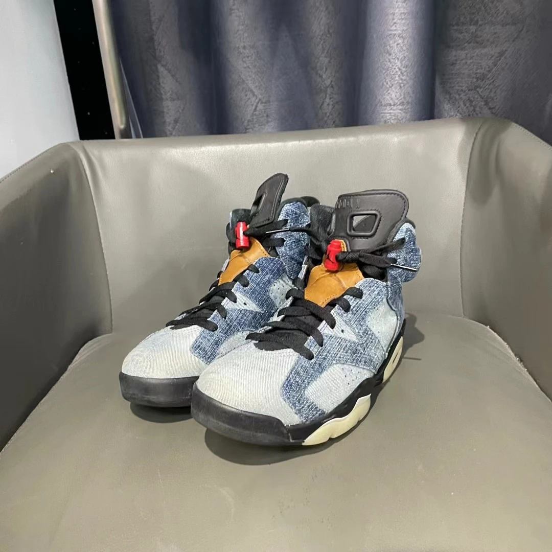 捡漏41码 aj6 丹宁牛仔 99新 699秒杀球鞋