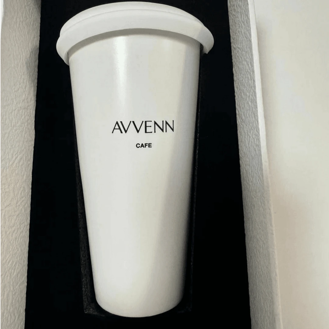AVVENN 服饰配件2024简约便携多功能白色水杯