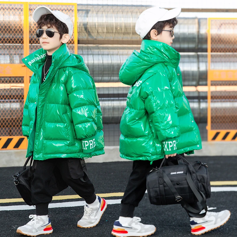 男童羽绒服冬装2025新款加厚儿童洋气中大童韩版棉服连帽保暖帅气