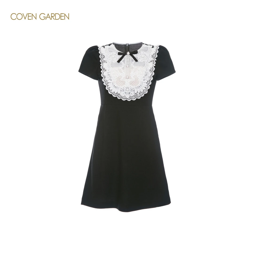 哥文花园 蕾丝短袖连衣裙宫廷风 CLA2081260