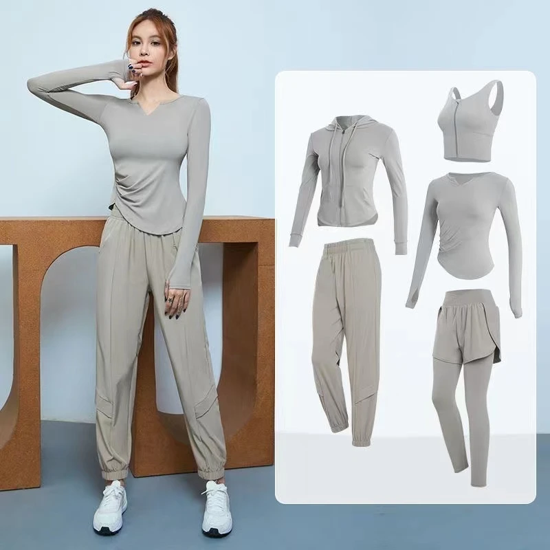 范斯蒂克健身服套装女专业瑜伽服学生晨跑运动服专业普拉提训练服
