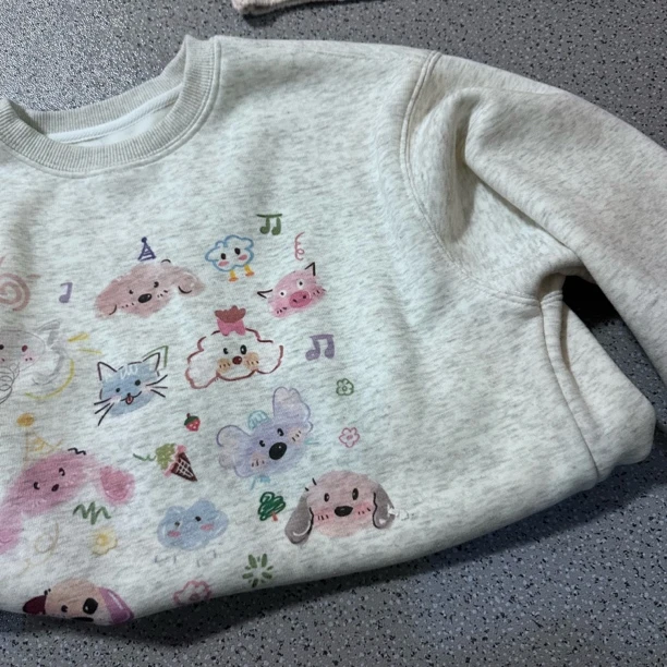 （现货）儿童加绒卡通卫衣