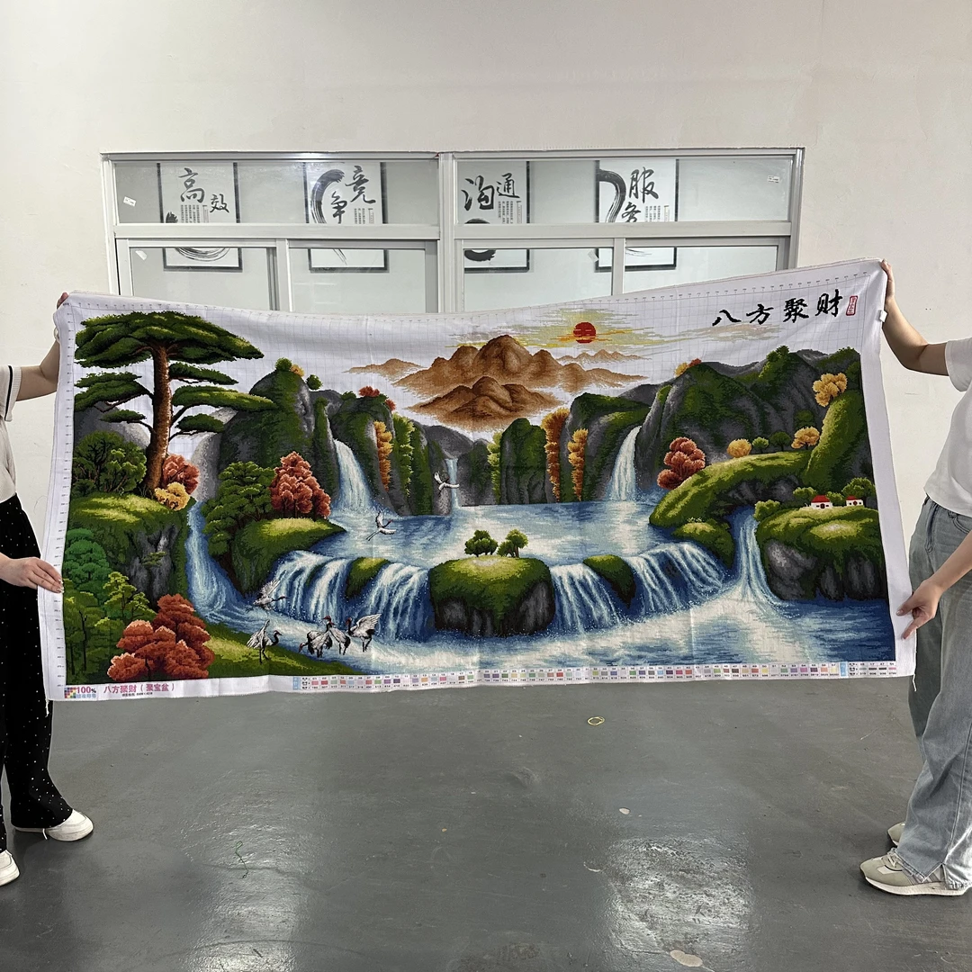 KX249八方聚财211*110cm中格小娥姐姐十字绣