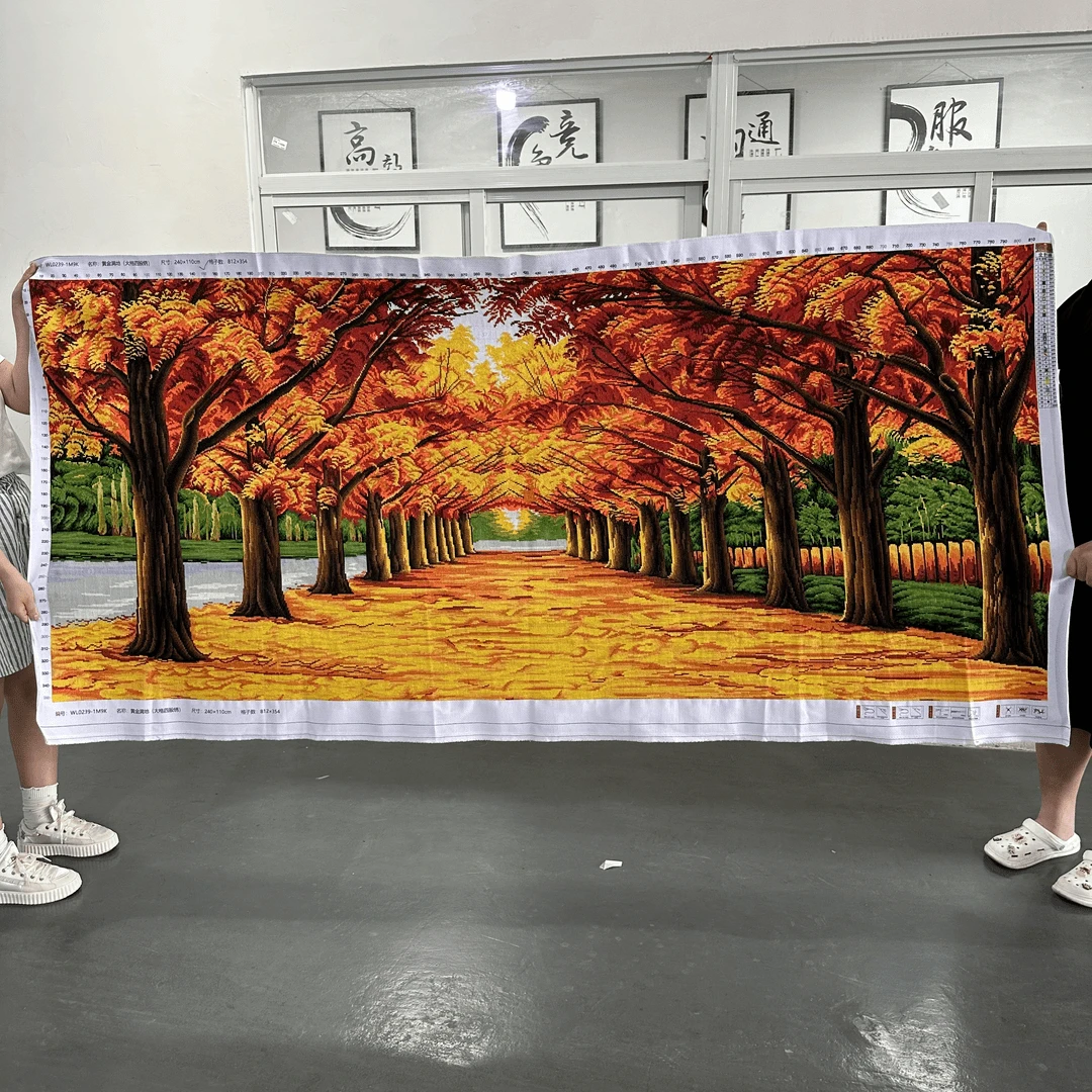 KX151黄金满地十字绣196*91小娥姐姐