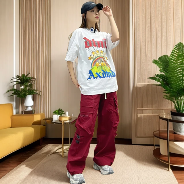 夏季潮流圆领男女同款T恤宽松百搭简约上衣休闲