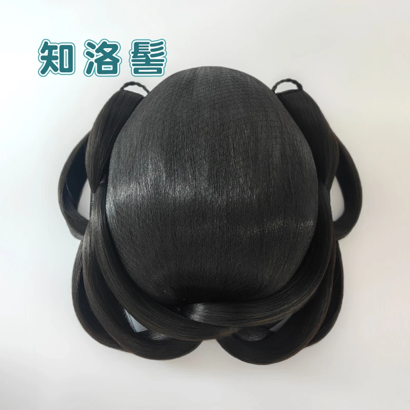 素皙甜甜圈知洛髻汉服假发一体式懒人唐宋明制打底发圈垫发包发髻