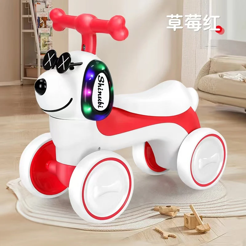 新款婴幼儿1-3岁宝宝带音乐狗狗滑行车