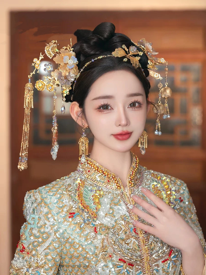 金色1237新娘饰品