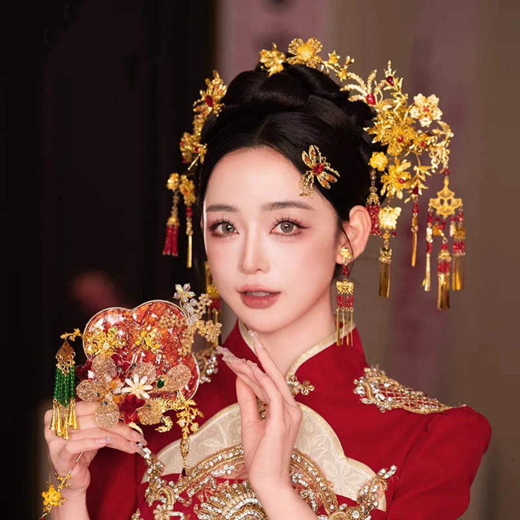 新娘饰品8877大红新娘饰品