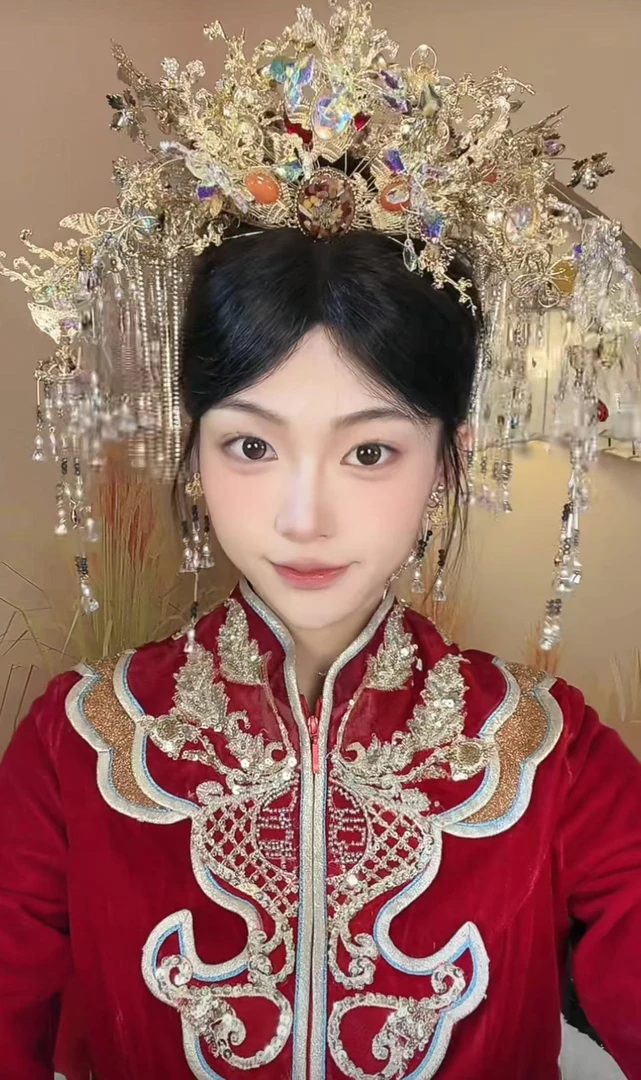 新娘圆冠089-2古装头饰新娘饰品