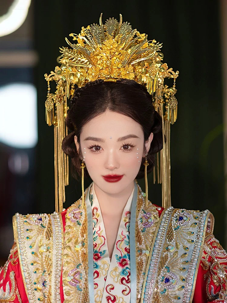 新款金色凤冠002