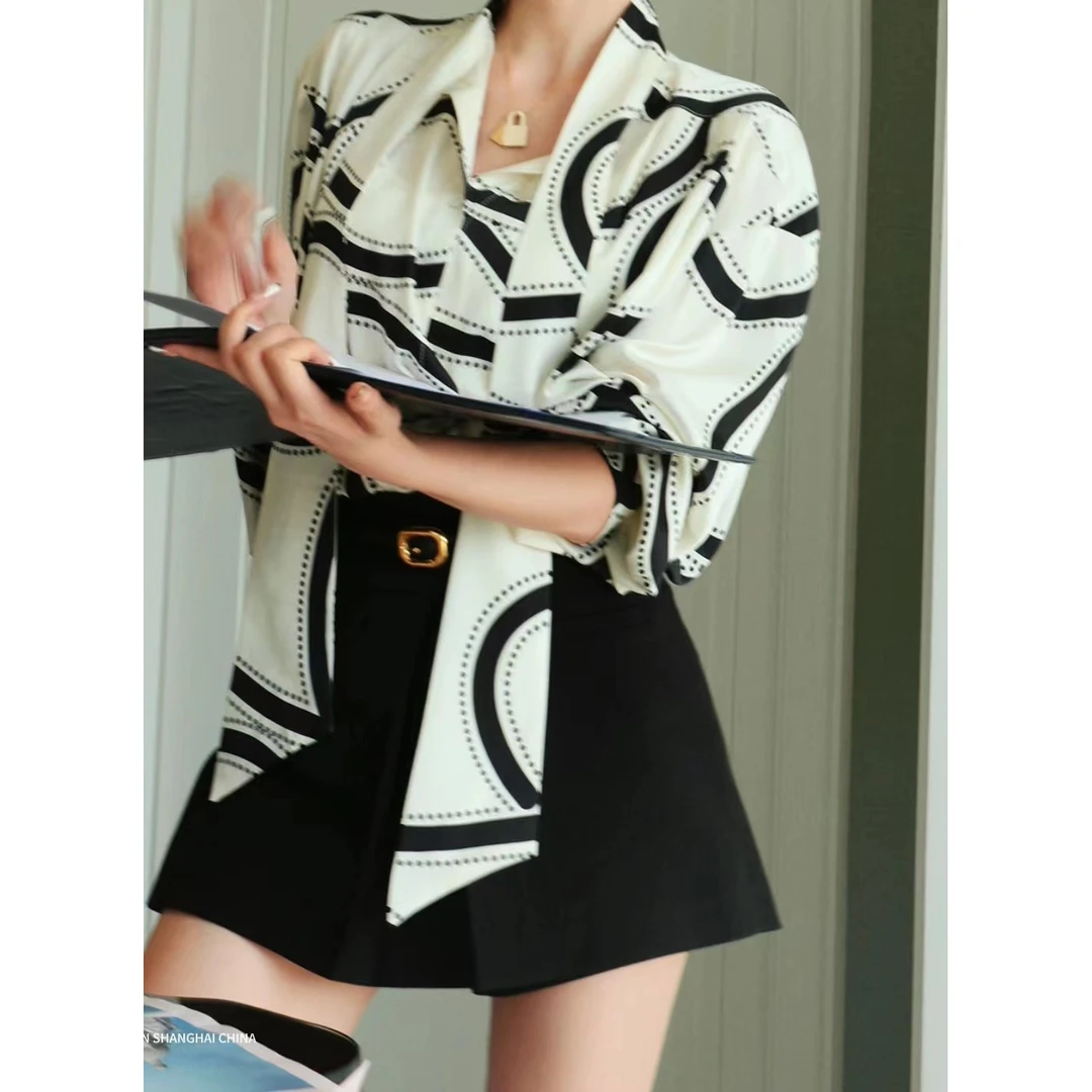 婉君【高腰裙裤】法式气质时尚简约高腰短裙LWJ24C3K1569