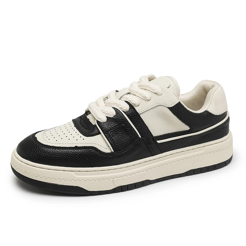 CCE男鞋春秋潮流百搭空军板鞋学生低帮厚底增高小白鞋男YD2855-J