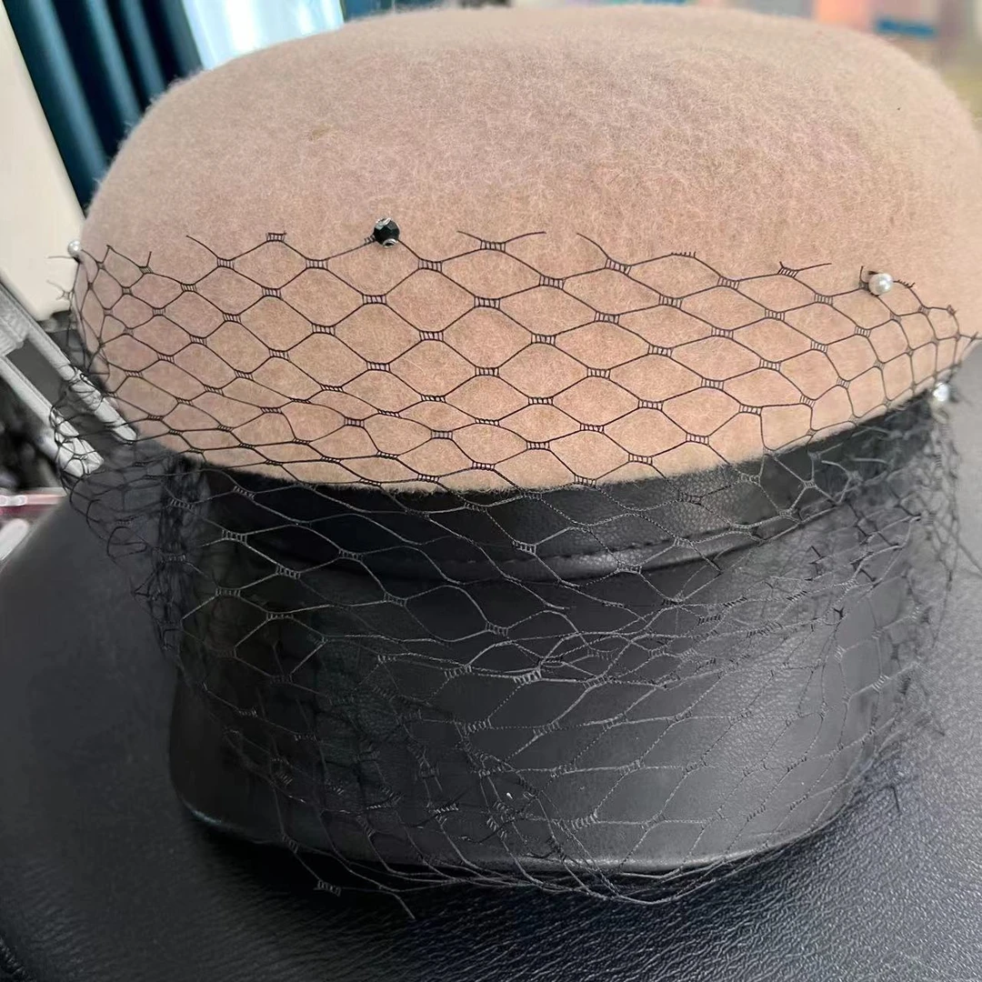 【爱舞服饰】茜茜之恋 时尚个性网纱贝雷帽