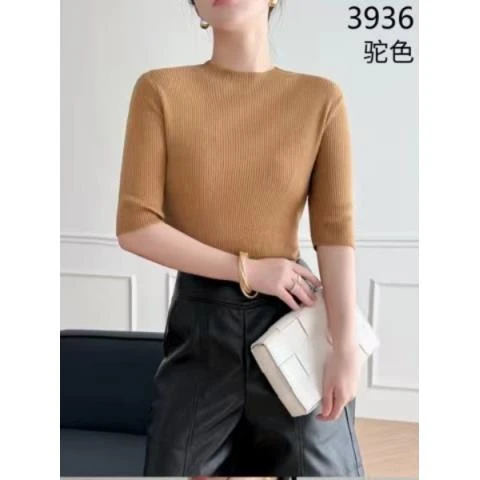 【爱舞服饰】茜茜之恋 新品时尚圆领中袖针织衫 3936