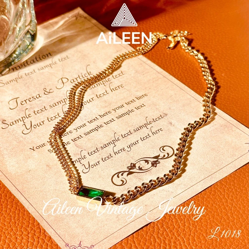 铜合金 合成立方氧化锆 L1018 法【方爵】AiLeeN爱琳 项链