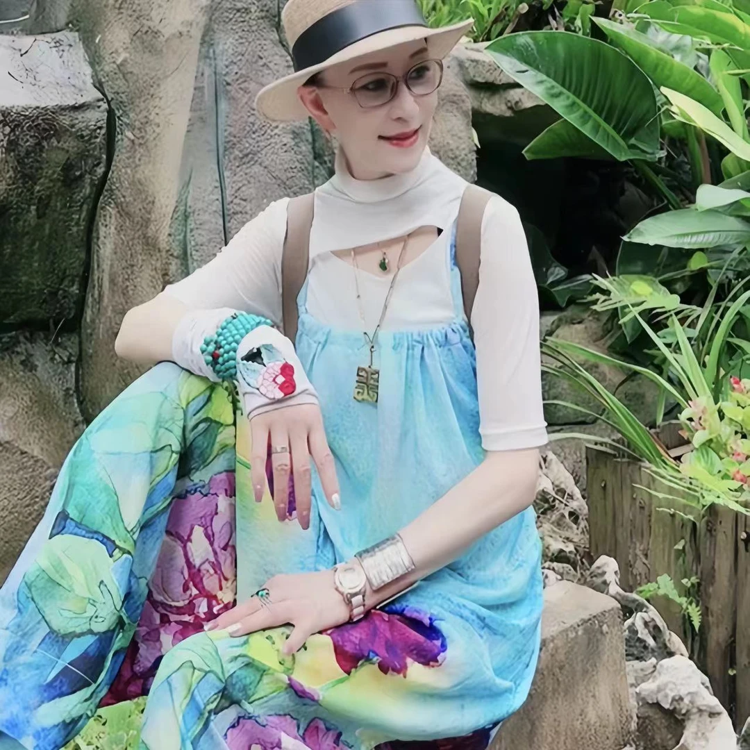 爱舞服饰蝴蝶仙子背带裤8141夏季阔腿宽松薄款休闲