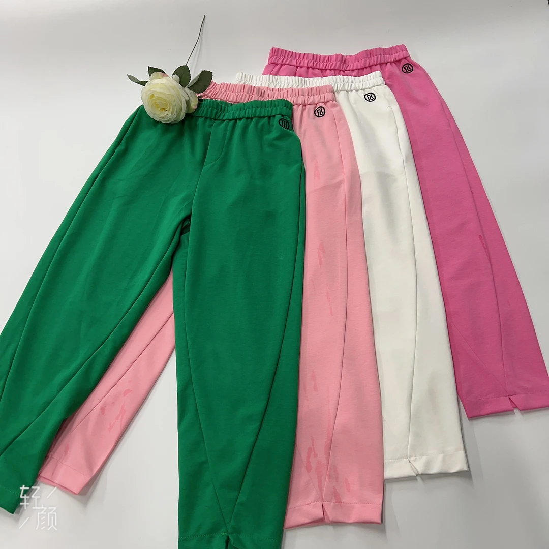 茜茜の恋爱舞服饰 开叉蛇标休闲裤2325
