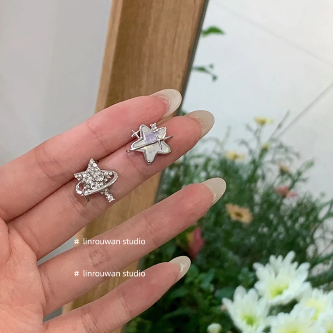 铜合金耳饰 AL4408 星河轨迹 星星小众设计流苏耳饰气质甜美耳钉