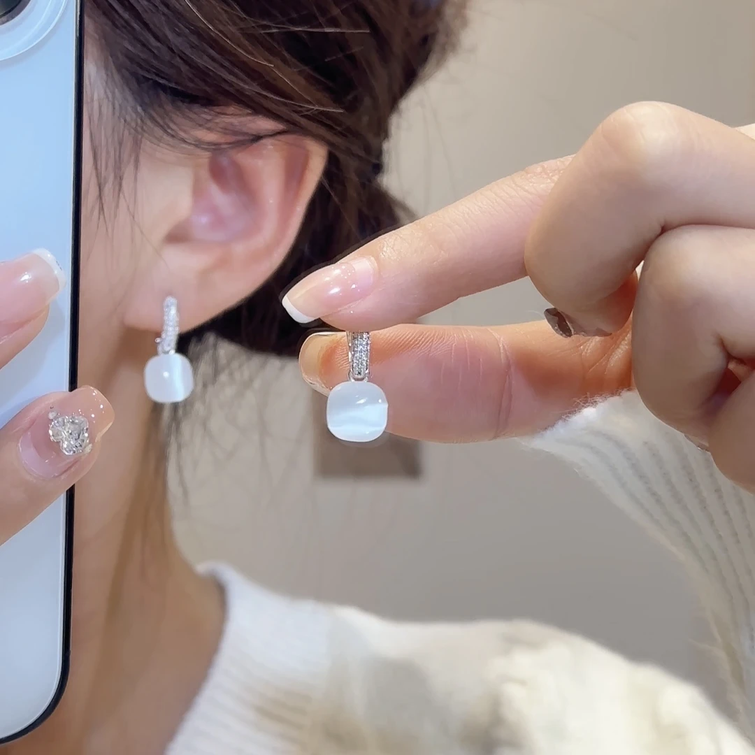 铜合金耳饰 AL5651好精致百搭方形时尚耳环