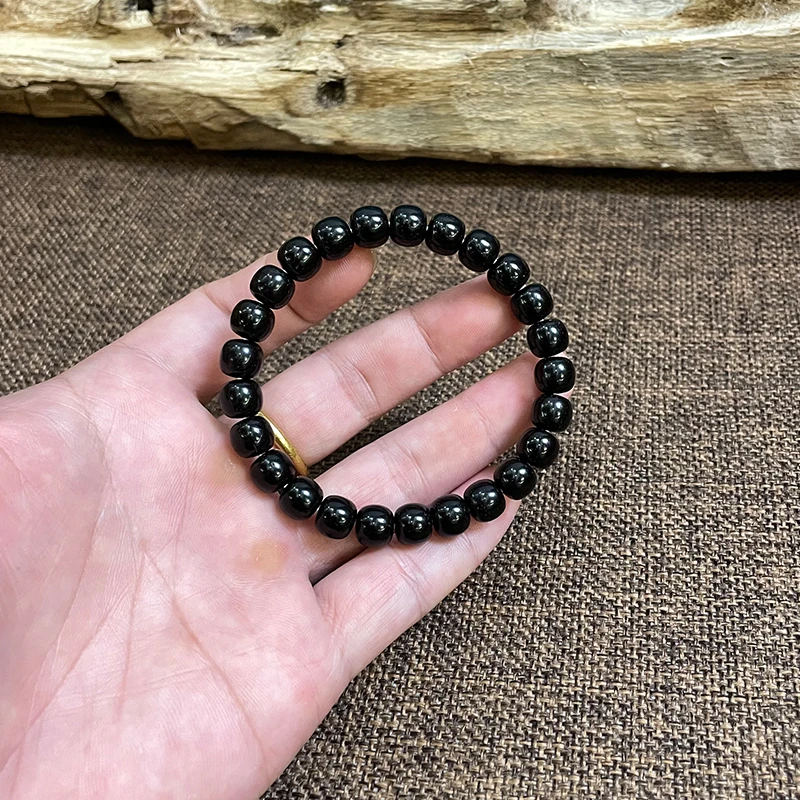 【蒂王I老型I单圈】全手工抛光原生态印尼椰蒂单圈手串男女款