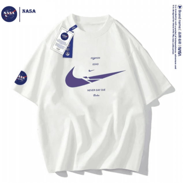 【NASA POSS联名】夏季潮流时尚百搭纯棉男女休闲运动百搭情侣T恤
