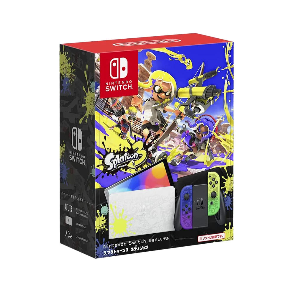 NINTENDO SWITCH/任天堂日版 Switch Oled 喷射战士3 斯普拉遁版