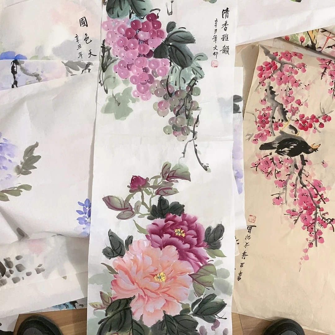 山水花鸟人物动物画