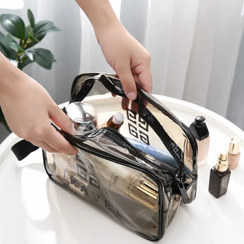 【新疆包邮乌市直发】大容量化妆包收纳旅行包PVC化妆ins网红防水