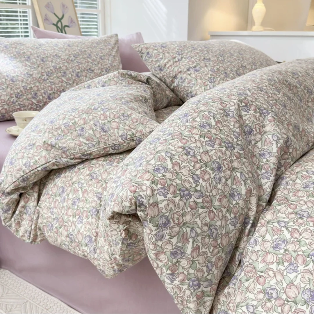 【新疆包邮】人字纹 全棉高支高密标准四件套（涵）亲肤舒适