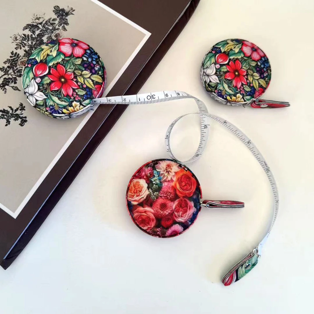 2米花海测量三围维度尺健身尺腰围尺量臂围胸围软皮尺两面英寸