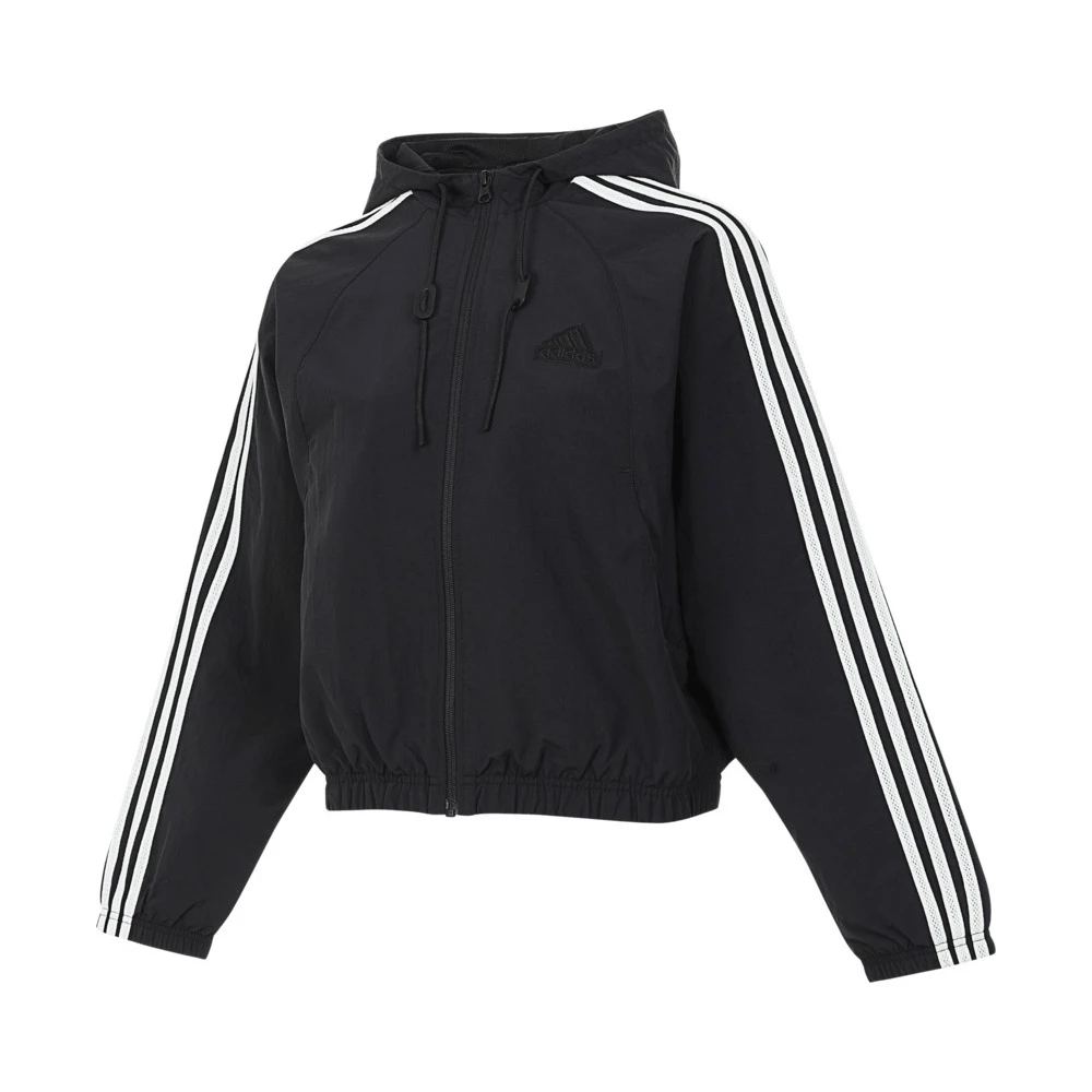 adidas阿迪达斯2024女子W 3S JKT1休闲运动梭织外套JN0757