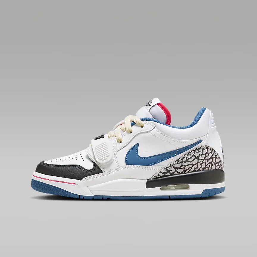 nike耐克AIR JORDAN LEGACY 312LOW潮流复古篮球鞋白蓝FV8117-141