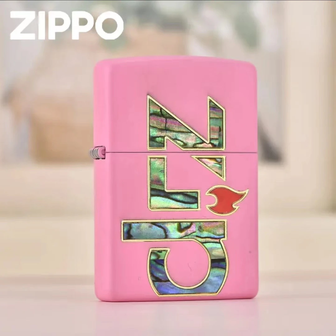 zippo打火机正版205DIY哑漆贝壳大标七夕防风原装男士DY9802GQ