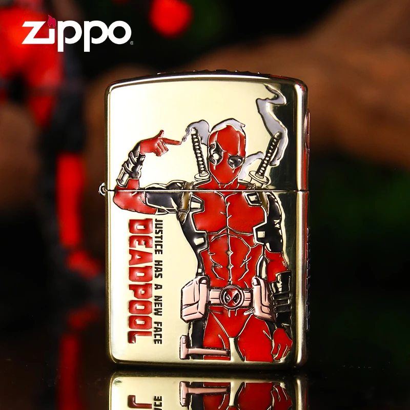 ZIPPO打火机正品填漆死侍男士送男友礼物高档原装防风DY9812TQ