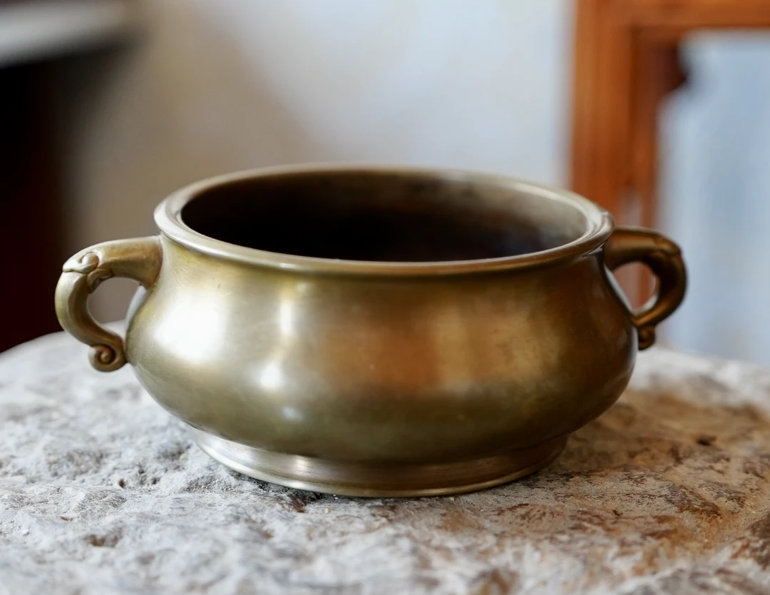 大如意耳炉纯手工仿古宣德炉室内香道焚香薰香炉