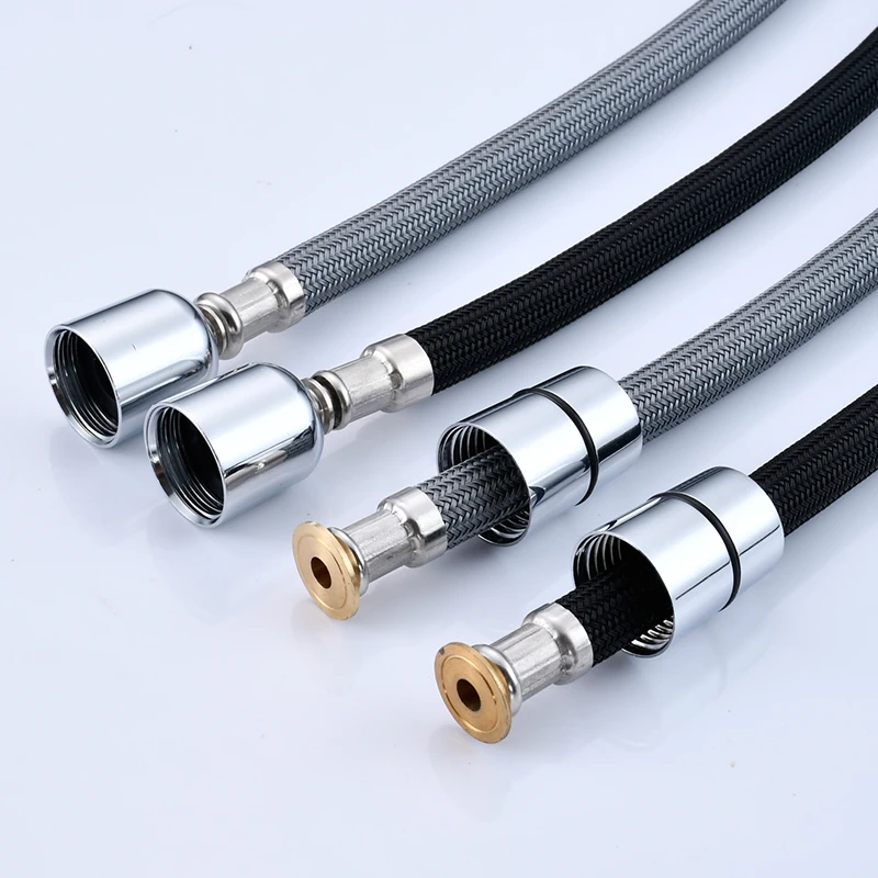 面盆抽拉式水龙头软管配件厨房不锈钢伸缩管浴室柜龙头出水抽拉管