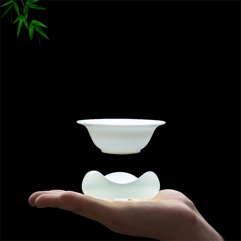 譕白瓷德化白瓷茶道茶水分离器茶具配件茶漏茶隔全瓷过滤