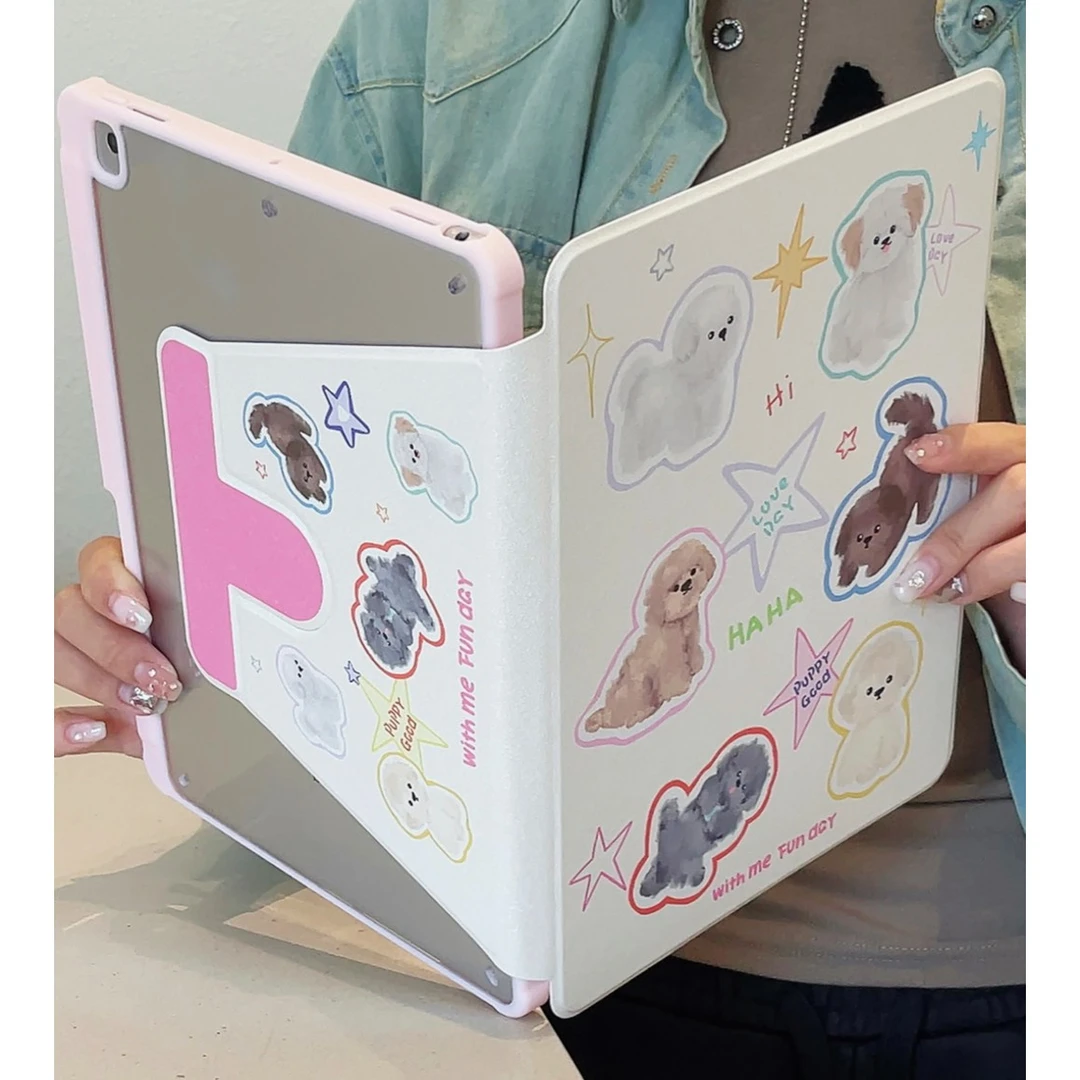 卡通星星小狗360旋转iPad平板壳ipadpro平板套2022款10.2寸第10代