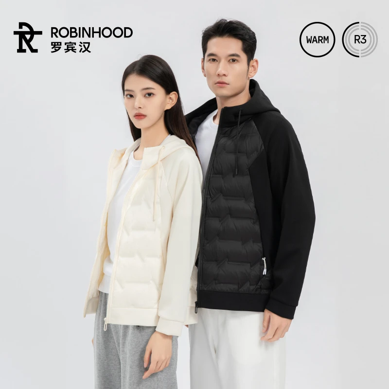 【大叔专属】罗宾汉轻薄款拼接运动男女同款羽绒服-5005款