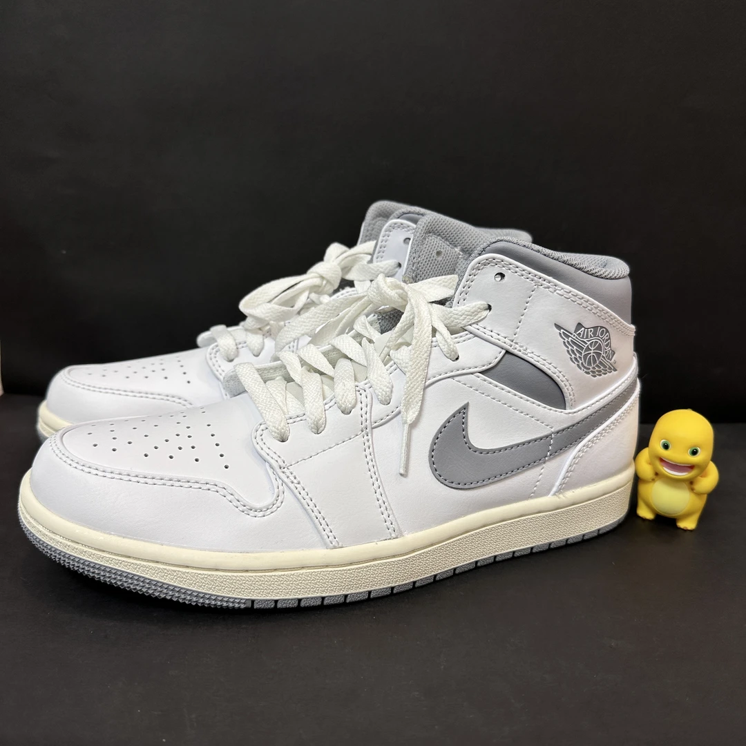 全新41码/aj1 白灰 中帮 全新原盒