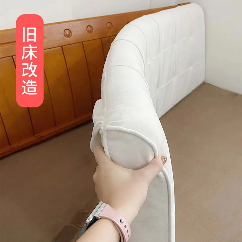 【poly fung】床头板软包靠背榻榻米床头靠垫自粘旧床改造大靠背床