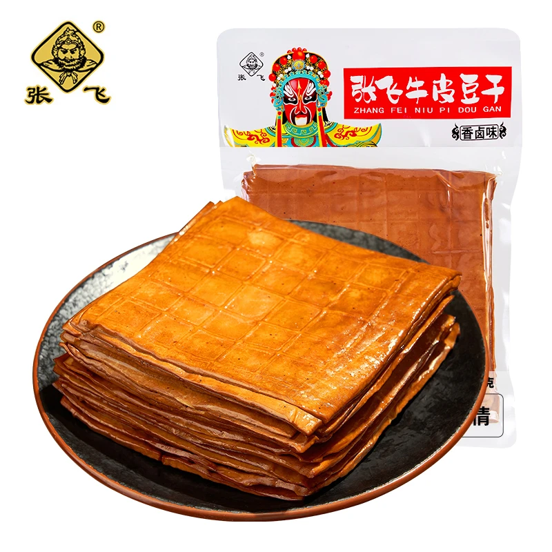 张飞牛皮豆干五香卤味豆腐干炒菜烧烤烫火锅卤豆干露营凉拌豆腐皮