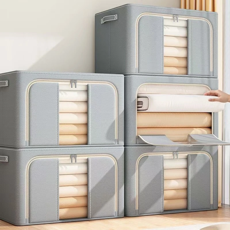 牛津布收纳箱可折叠加厚装棉被衣服家用大容量布艺储物箱整理筐子