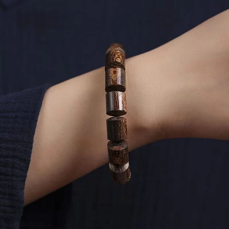 木纹圆柱手串气质经典大气.