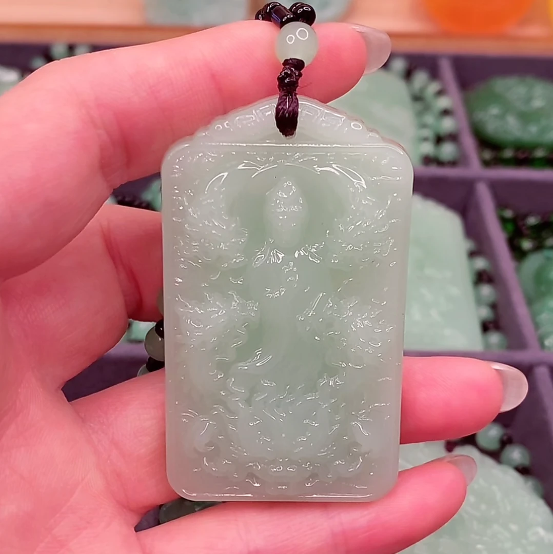 11.浅绿九龙观音经典款