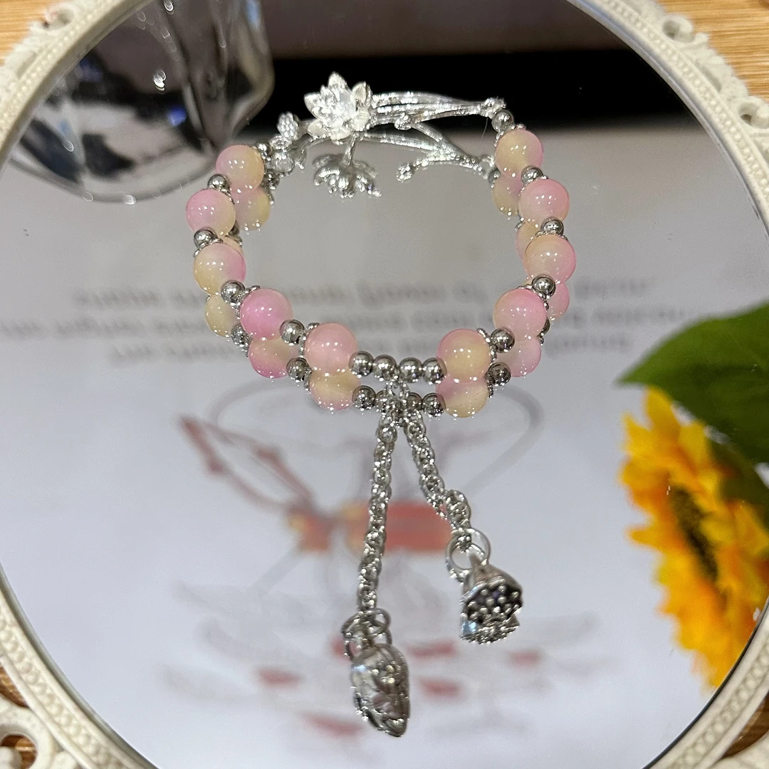 Q4新款超仙两世欢攀华花手串手链小众设计闺蜜