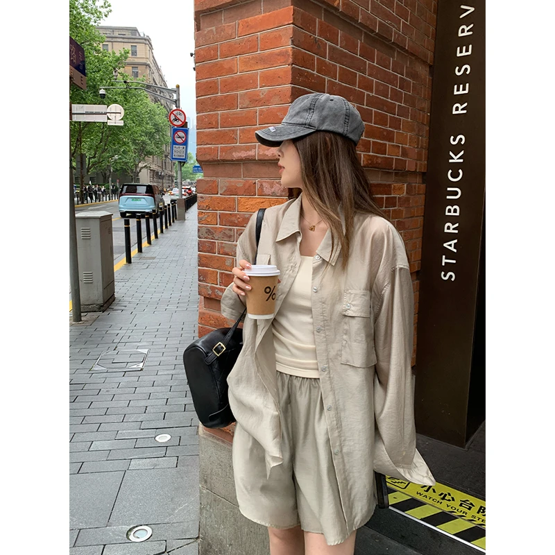 【反季现货-NAZ佳怡微胖高端定制】垂感气质衬衫套装